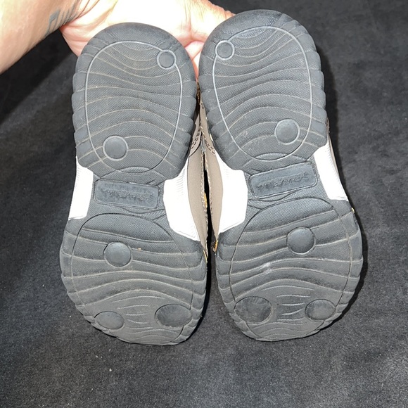 Eddie Bauer Toddler Boy Brown/Navy Boy Bungee Bump Velcro Closed Toe Sandals - Picture 3 of 8